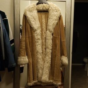 Faux fur coat